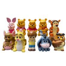 Veeki 10 Pieces Of Children's Toys, Tabletop Decorations Of Winnie The Pooh Children's Toys, The Best Gift For Children