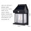 (Black, 4PCS) Solar Wall Light Tungsten Waterproof Wireless Motion Sensor Security Lamps 1