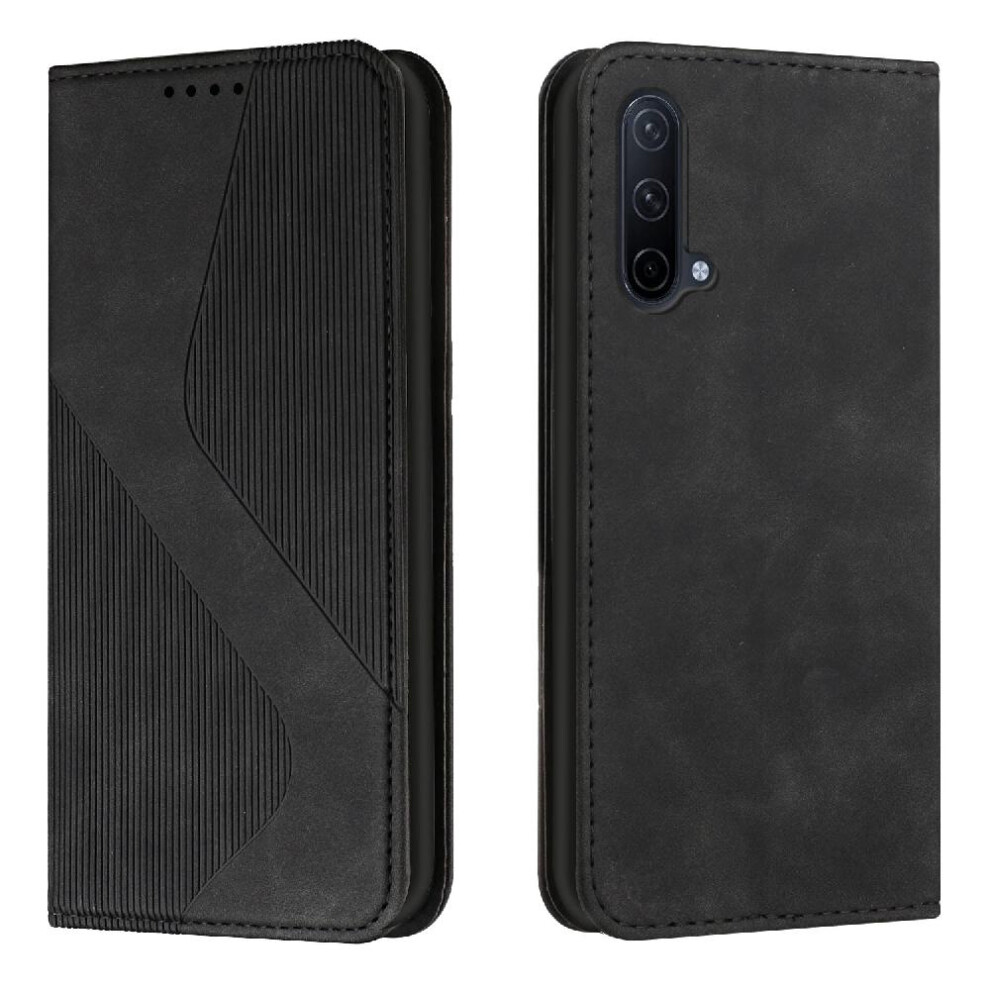 (Black) Case For Oneplus Nord Ce 5G Folio Flip Magnetic Card Slots Holder Pu Leather Wallet Kickstand Black 764762644123