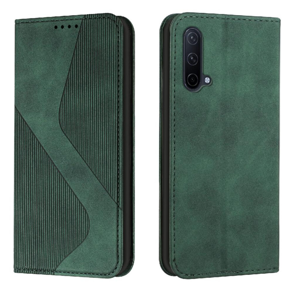 (Green) Case For Oneplus Nord Ce 5G Folio Flip Magnetic Card Slots Holder Pu Leather Wallet Kickstand Green 764762644161