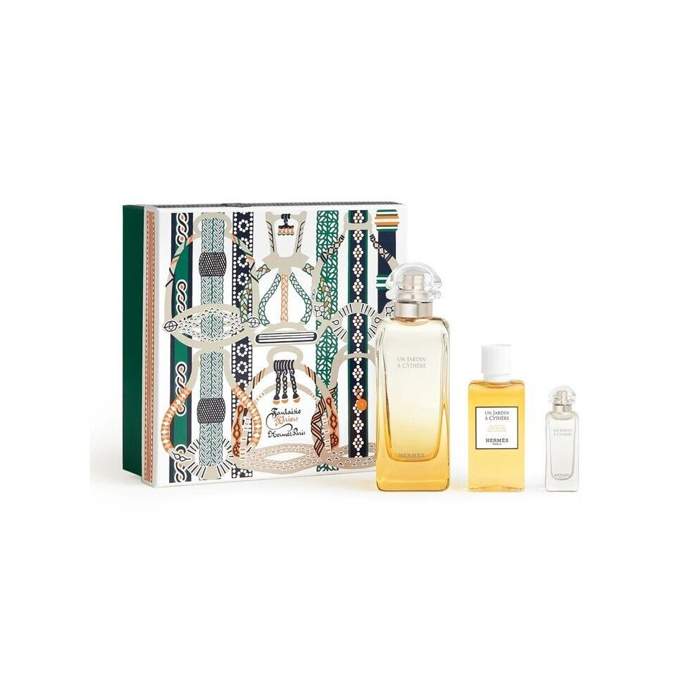 Hermes Un Jardin a Cythere 100ml EDT, 40ml Shower Gel & 7.5ml EDT Gift Set