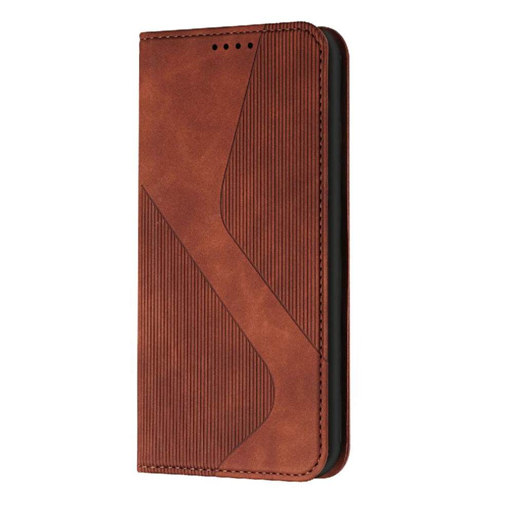 (Brown) Case For Iphone Xr Wallet Kickstand Card Slots Holder Pu Leather Magnetic Folio Flip Brown 764762644505