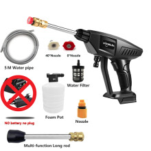 (no battery no plug) 30Bar Cordless High Pressure Car Washer Electric Spray Water Gun Portable