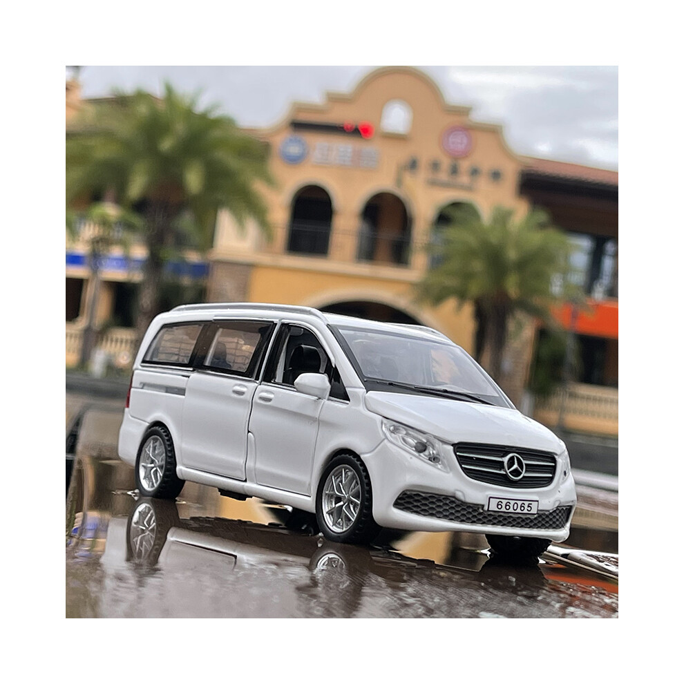 Photos - Toy Car  1:32 Mercedes-Benz V260 Business Nanny Car Alloy Car Model Sound And Light(White)