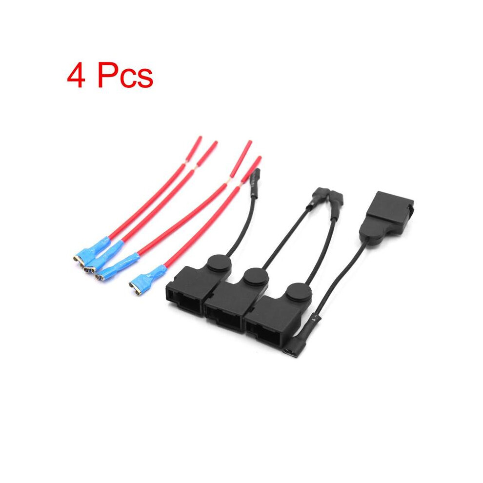 (4Pcs) 2Pcs Plastic Car Horn Speaker Adapter Wiring Harness Pigtail Socket For 9132346934082