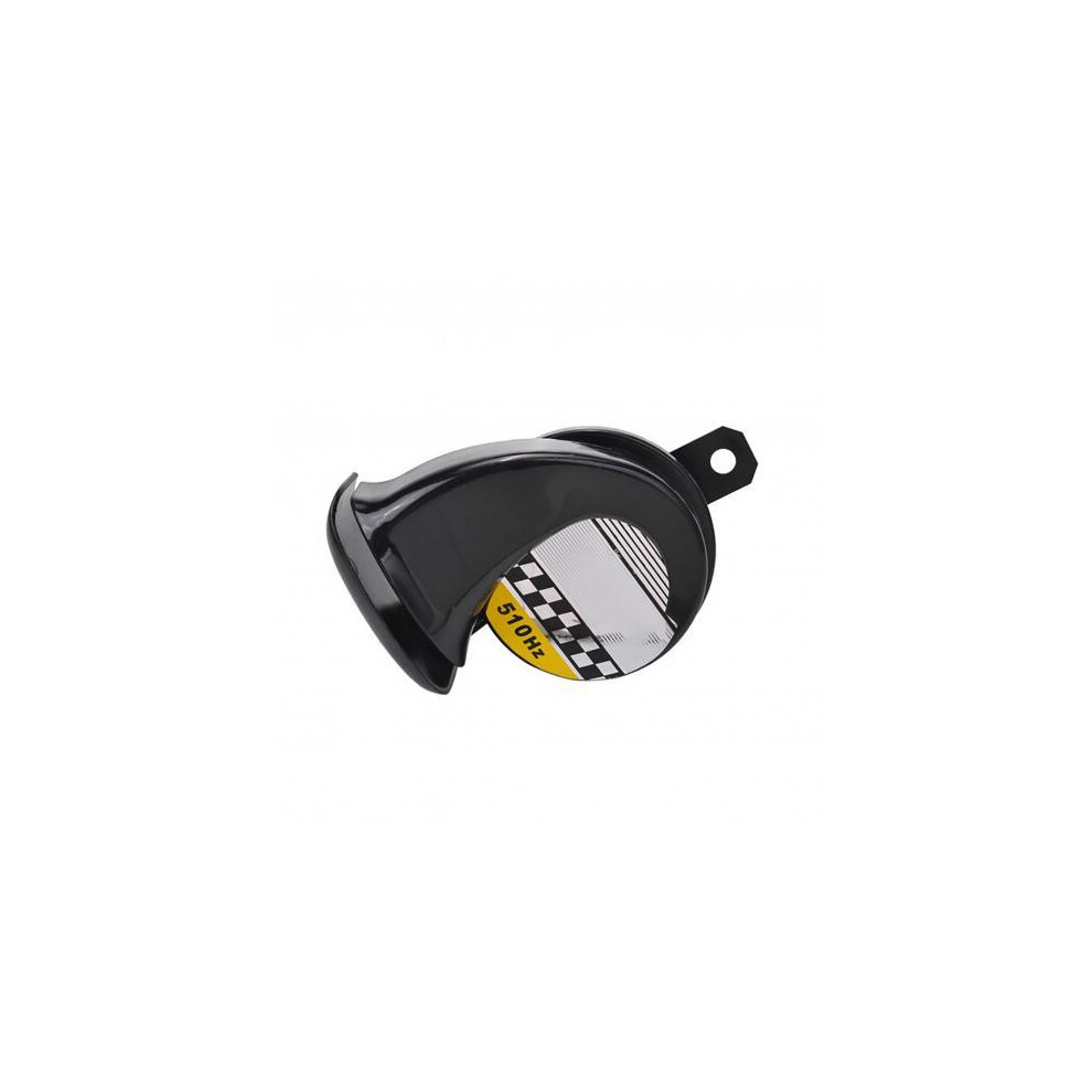 (Black) Universal 12V Dc Motorcycle Car Horn Loud Pressure Klaxon Speaker Waterproof Black 9132346939957