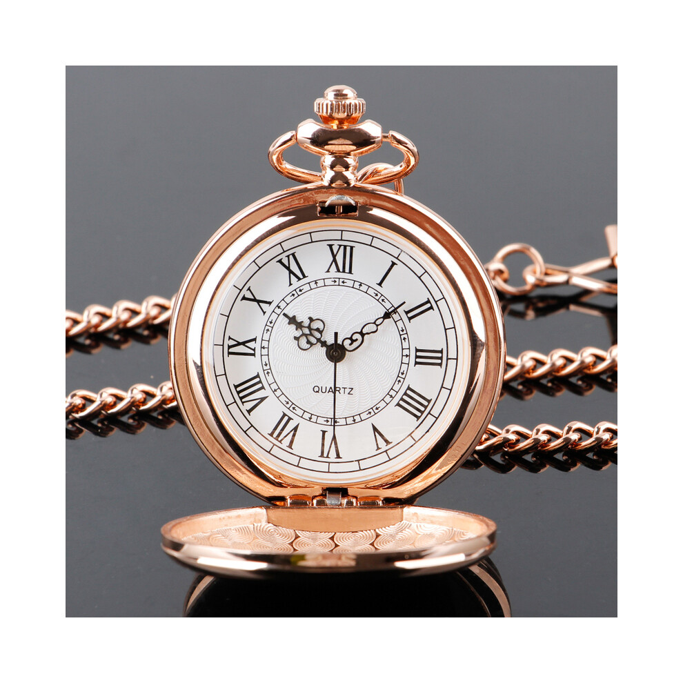 Photos - Wrist Watch  Fashion 37CM Fob Chain Smooth steel Quartz Pocket Watch Vintage Roman(CF1906)