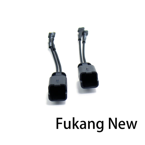 (Fukang New Horn Wire) 2Pcs Car Horn Plug Adapter Universal Snail Horn Socket Conversion Plug