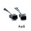 (Audi Horn Wire) 2Pcs Car Horn Plug Adapter Universal Snail Horn Socket Conversion Plug 1