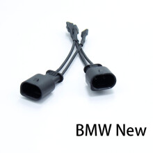 (BMW New Horn Wire) 2Pcs Car Horn Plug Adapter Universal Snail Horn Socket Conversion Plug