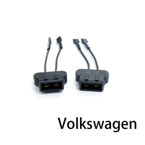 (Volkswagen Horn Wire) 2Pcs Car Horn Plug Adapter Universal Snail Horn Socket Conversion Plug