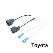(Toyota Horn Wire) 2Pcs Car Horn Plug Adapter Universal Snail Horn Socket Conversion Plug