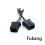(Fukang Horn Wire) 2Pcs Car Horn Plug Adapter Universal Snail Horn Socket Conversion Plug 1
