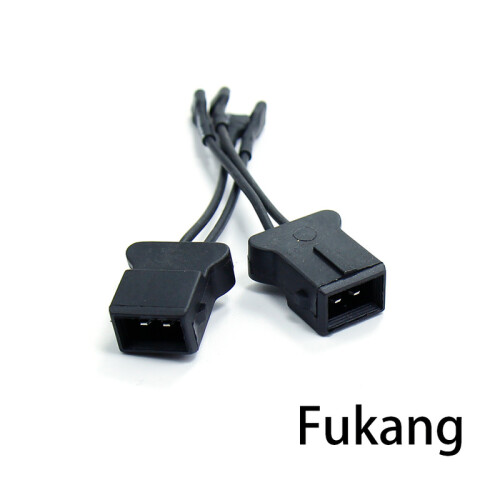 (Fukang Horn Wire) 2Pcs Car Horn Plug Adapter Universal Snail Horn Socket Conversion Plug