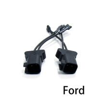 (Ford Horn Wire) 2Pcs Car Horn Plug Adapter Universal Snail Horn Socket Conversion Plug