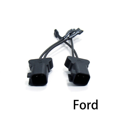 (Ford Horn Wire) 2Pcs Car Horn Plug Adapter Universal Snail Horn Socket Conversion Plug