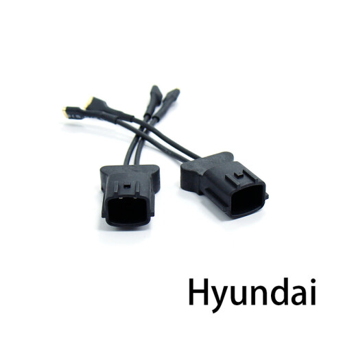 (Hyundai Horn Wire) 2Pcs Car Horn Plug Adapter Universal Snail Horn Socket Conversion Plug
