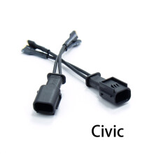 (Civic Horn Wire) 2Pcs Car Horn Plug Adapter Universal Snail Horn Socket Conversion Plug
