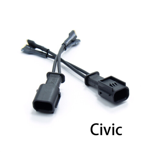 (Civic Horn Wire) 2Pcs Car Horn Plug Adapter Universal Snail Horn Socket Conversion Plug