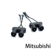(Mitsubishi Horn Wire) 2Pcs Car Horn Plug Adapter Universal Snail Horn Socket Conversion Plug