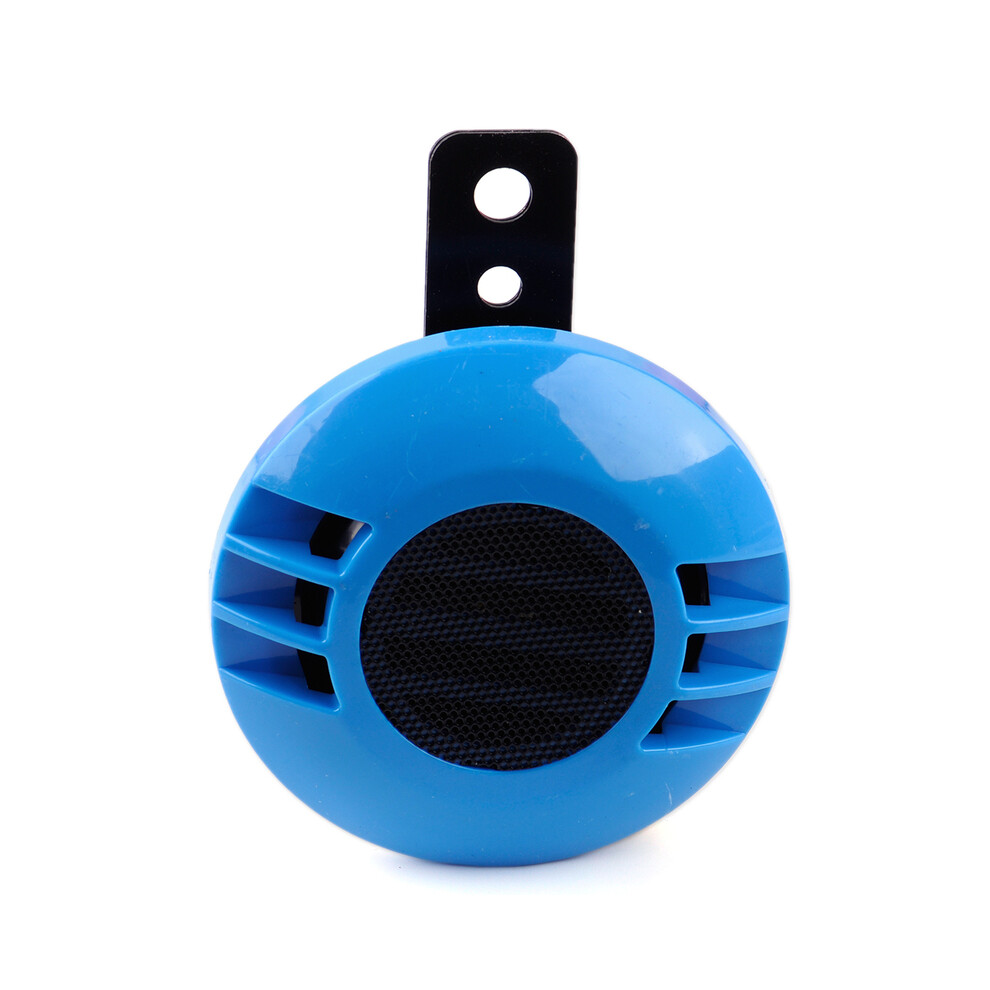 (Blue) Dwcx 12V Waterproof Loud 430Hz Super Sound Snail Horn Motorcycle Motobike Blue 9132346941394