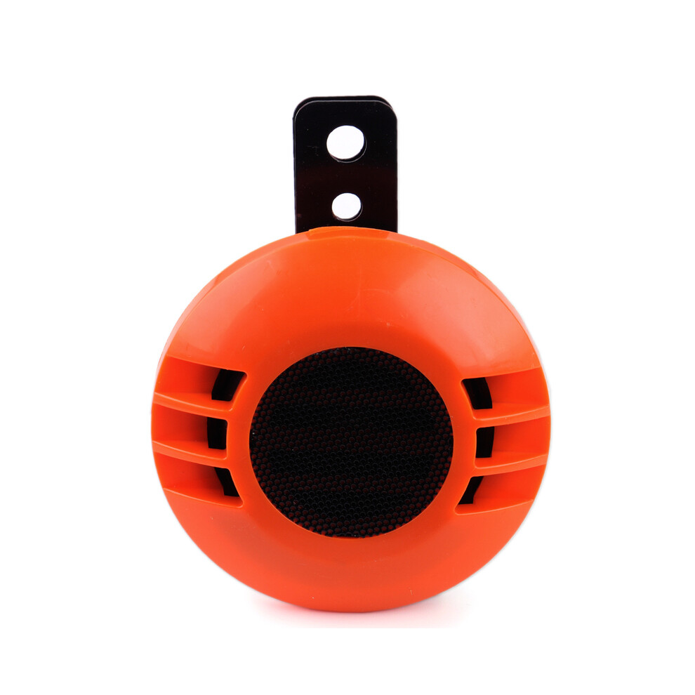 (Orange) Dwcx 12V Waterproof Loud 430Hz Super Sound Snail Horn Motorcycle Motobike Orange 9132346941400