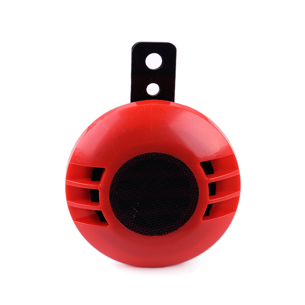 (Red) Dwcx 12V Waterproof Loud 430Hz Super Sound Snail Horn Motorcycle Motobike Red 9132346941417