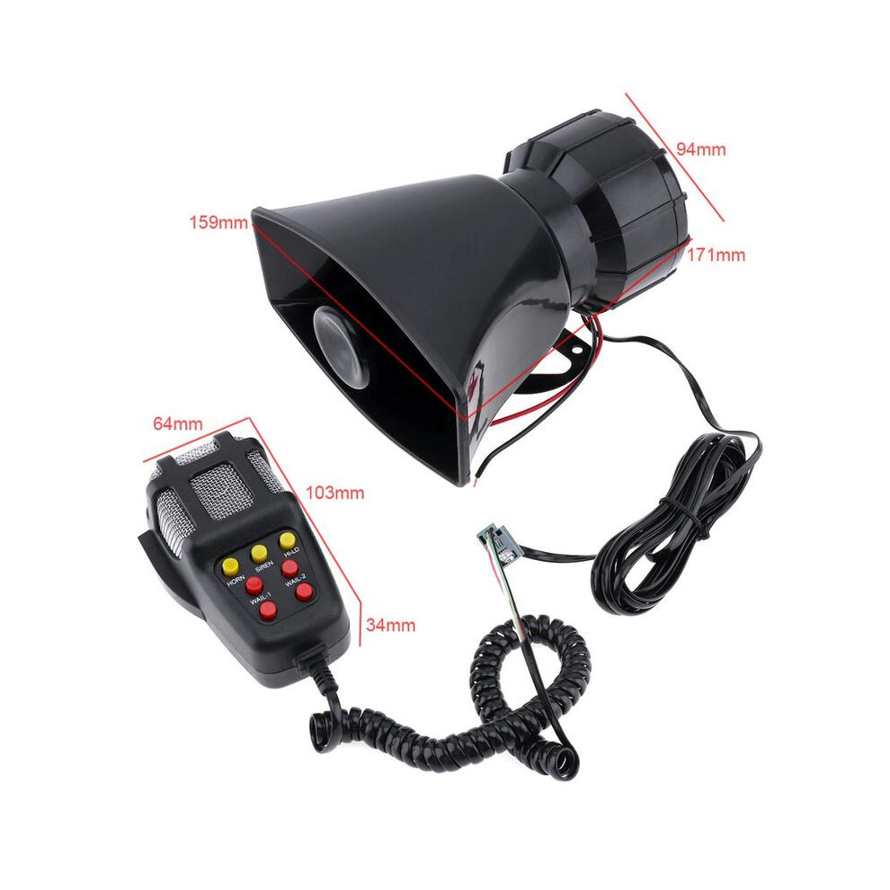 (7 Sounds 7 Buttons B) 100W 12V Auto Car Motorcycle Vehicle Warning Siren Alarm Loud Horn Police 9132346944661