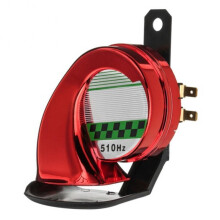 (1 PC Red) 12V Motorcycle Waterproof Snail Horn Super Sound Monophonic Scooters Motorcycle