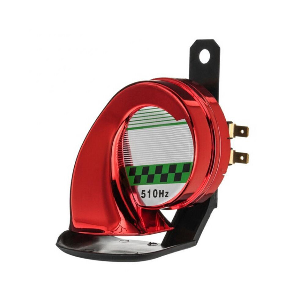 (1 Pc ) 12V Motorcycle Waterproof Snail Horn Super Sound Monophonic Scooters Motorcycle Red 9132346946139