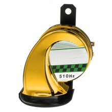 (1 PC gold) 12V Motorcycle Waterproof Snail Horn Super Sound Monophonic Scooters Motorcycle