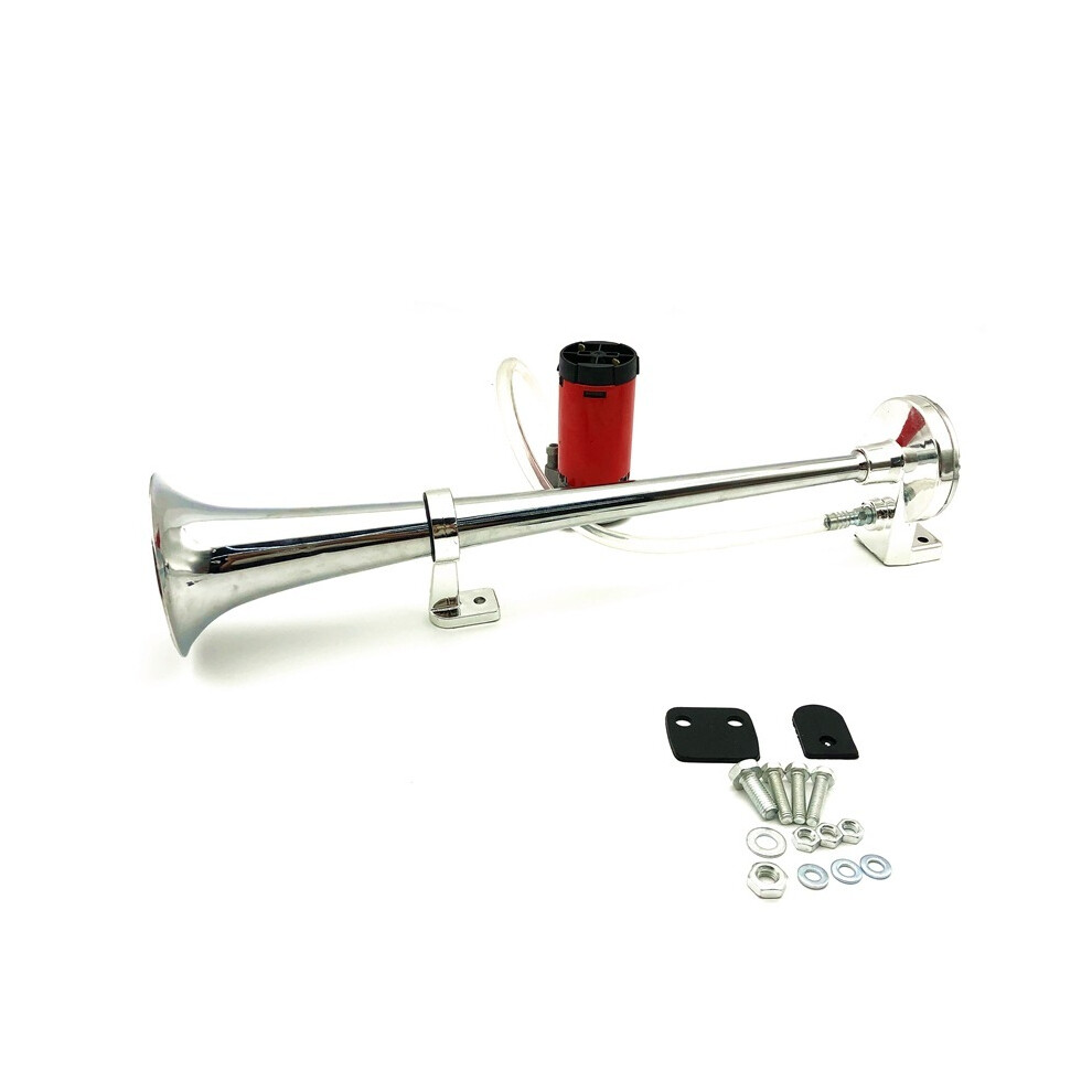 (Red) 150Db Car Air Horn Super Loud 12V Single Trumpet Loud Compressor For Car Red 9132346947655