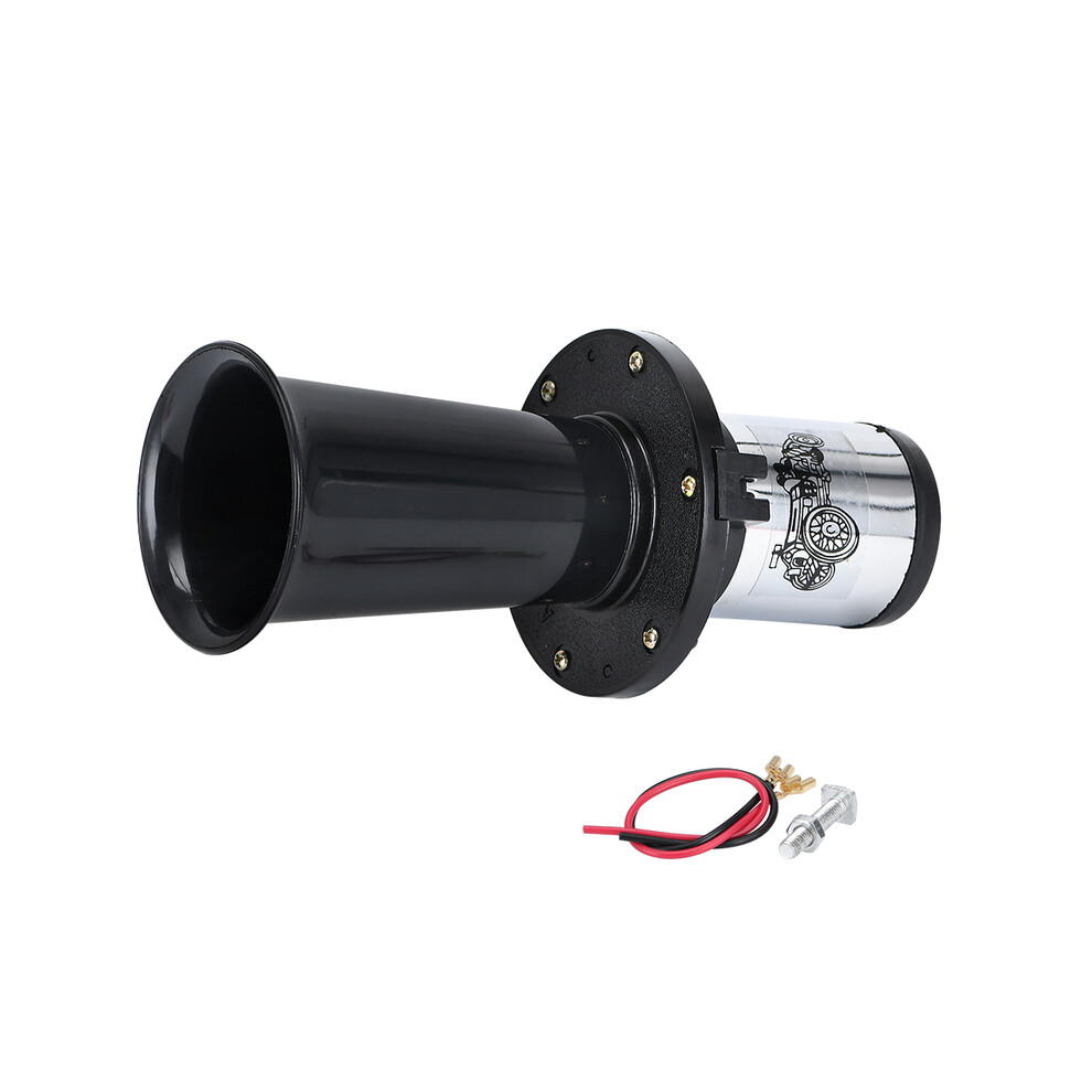 (Black) Car Air Horn Antique Ahooga Klaxon 12V Vintage Oo-Ga Classical For Ford Black 9132346952864