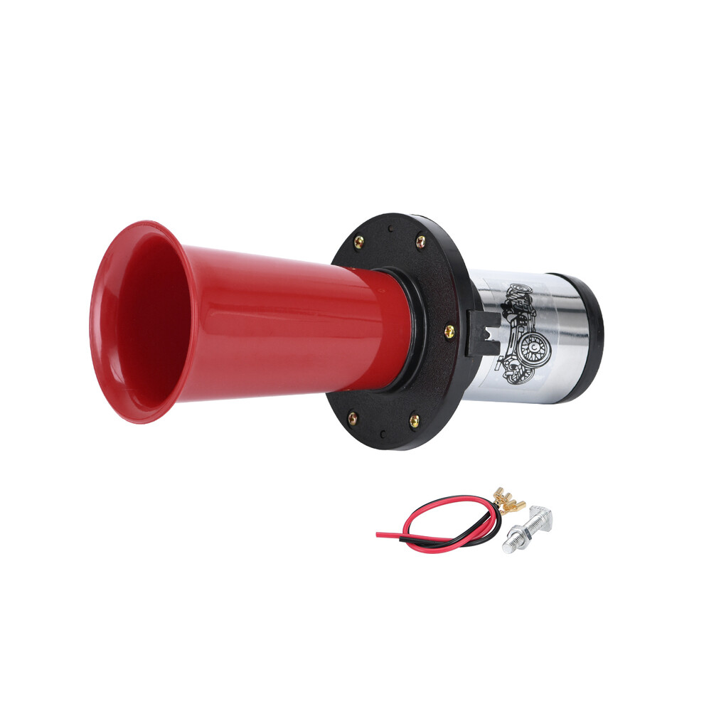 (Red) Car Air Horn Antique Ahooga Klaxon 12V Vintage Oo-Ga Classical For Ford Red 9132346952857