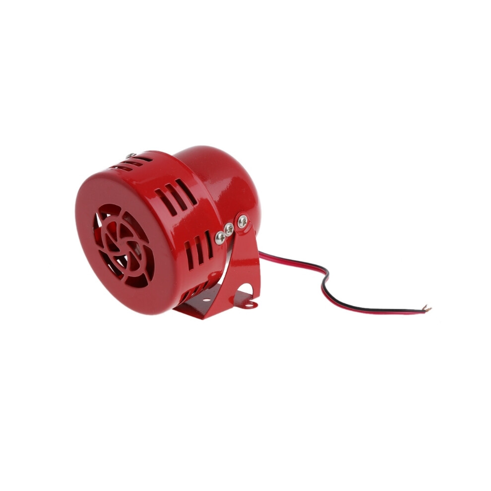 1950S 12V Car Motorcycle Driven Air Raid Siren Horn Alarm 50'S 781B Red 9132346931692