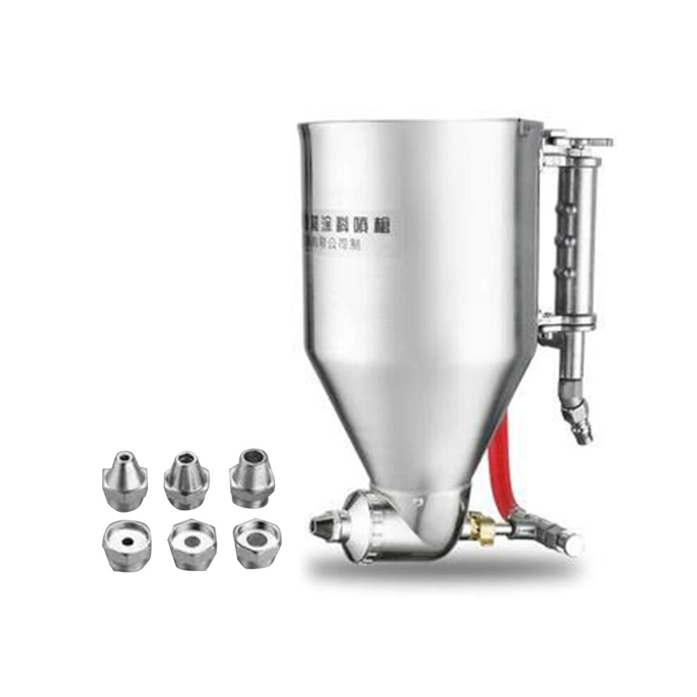3500Ml Stucco Spray Gun Cement Mortar Sprayer Hopper Jet Paint Wall Concrete 9075527481145