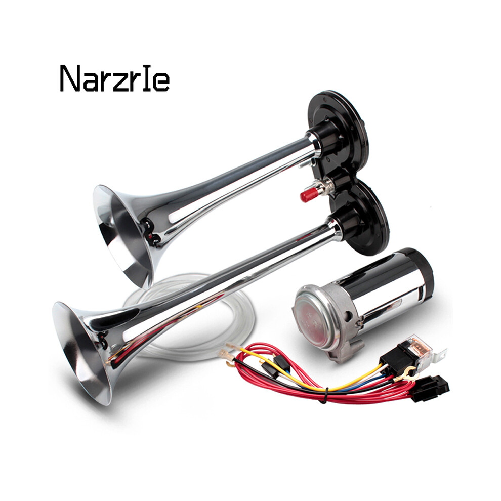 12V Car Air Horn Super Loud Dual Trumpet Kit Electric Valve 150DB Car-image-OPC-PDRVGVK-NEW