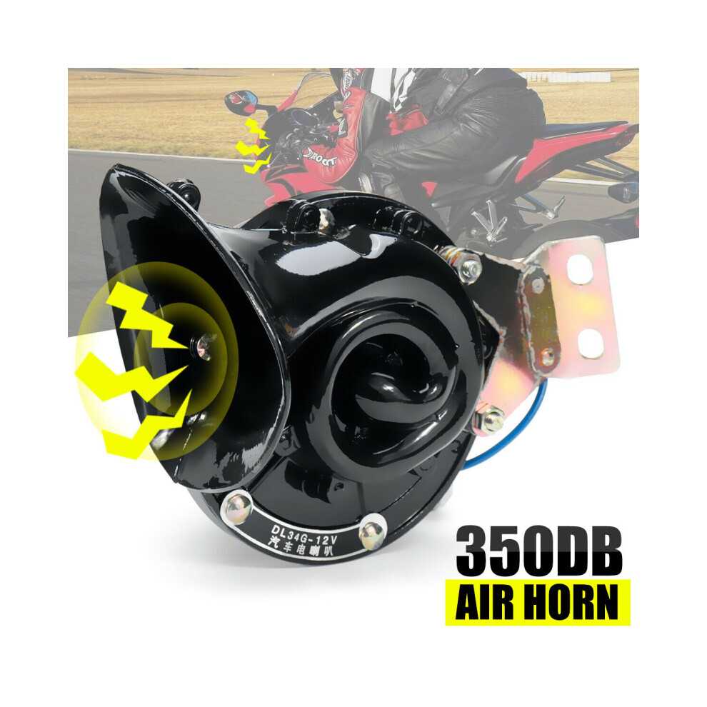 300Db 12V 24V Electric Auto Air Horn Car Snail Air Horns Super Loud Waterproof 9132346937106