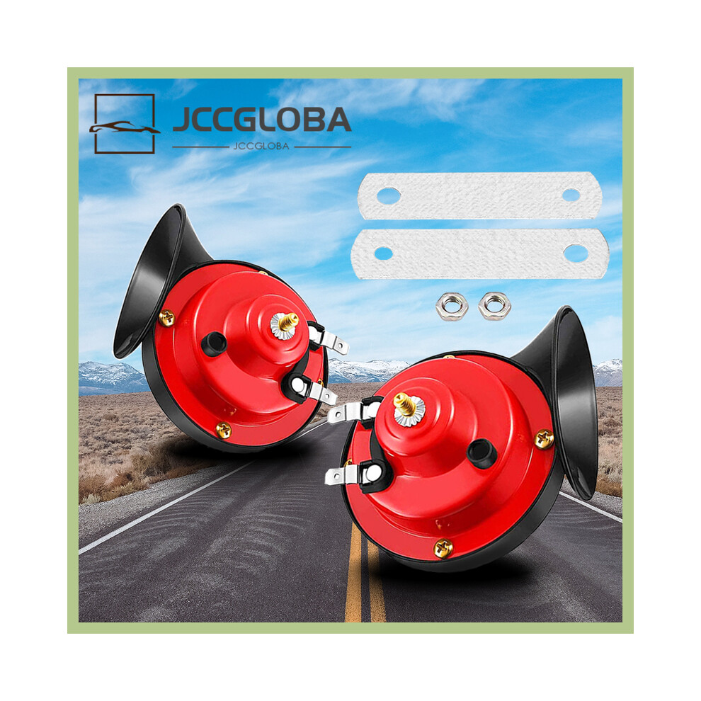 2Pcs 12V/24V Car Snail Electric Air Horn For Marine Boat Loud Alarm Kit 9132346940441