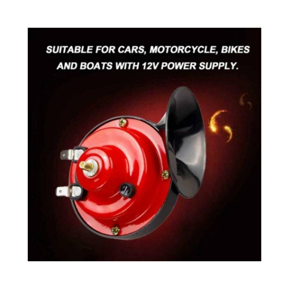 300Db 12V Electric Snail Horn For Car Universal Trucks Car Boat Loud 9132346941066