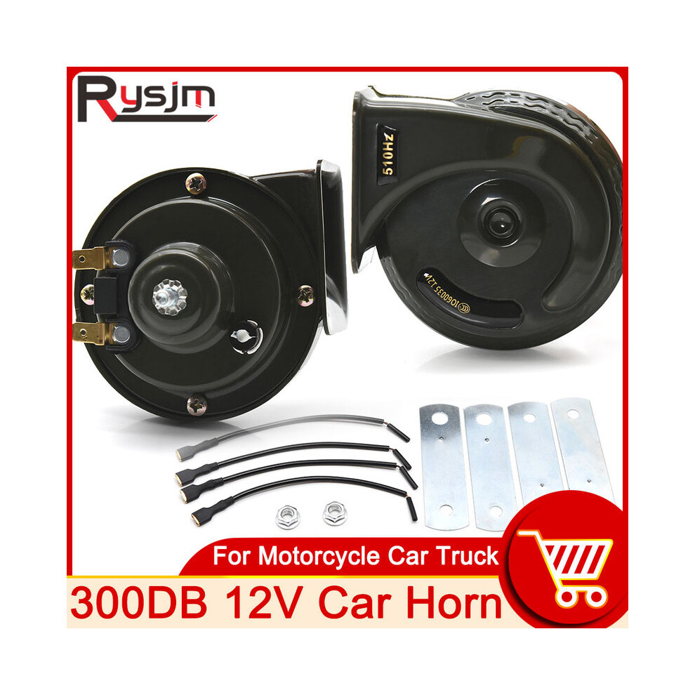 300Db 12V Electric Snail Horn Universal Super Loud Waterproof Car Horns 9132346941035