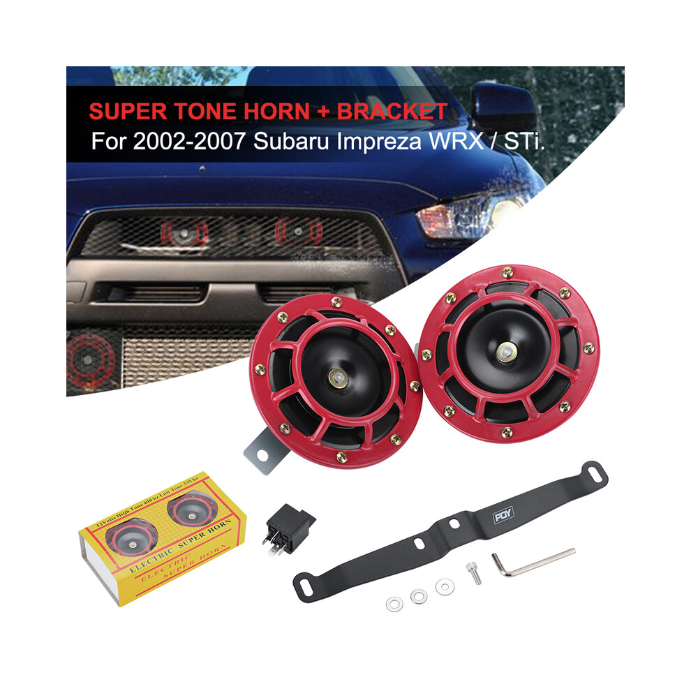 2Pcs 12V 115Db Super Loud Compact Electric Blast Tone Air Horn Kit With 9132346941554