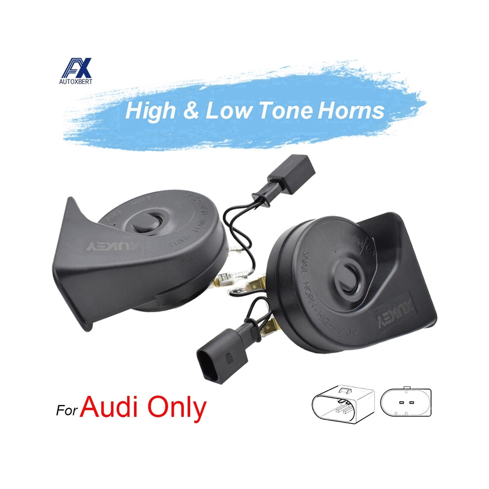 Twin Tone Car Horn Snail Horn For Audi A1 A3 A4 A5 A6 A7 A8 Q2 Q3 Q5 Q7