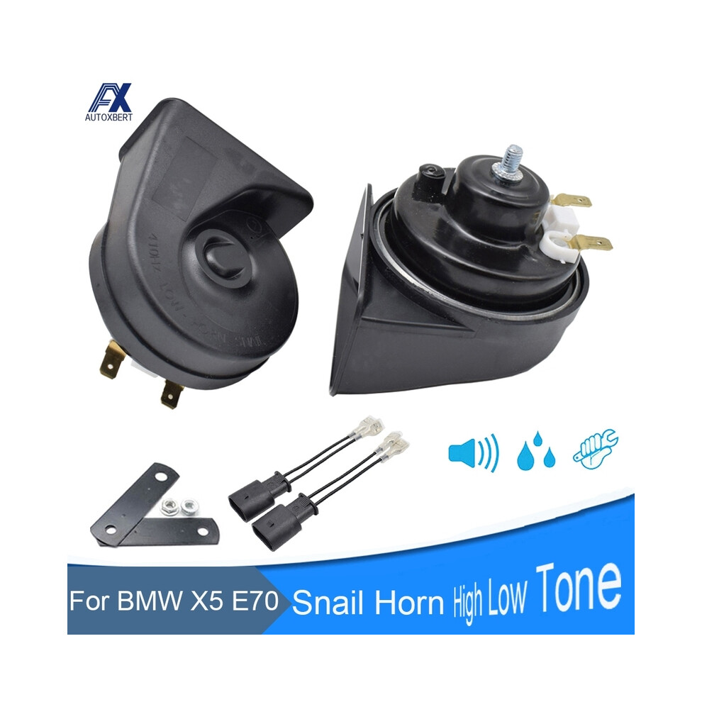 12V 110-125Db Loud Waterproof Dual Pitch Car Horn Snail Type Horn For 9132346942803