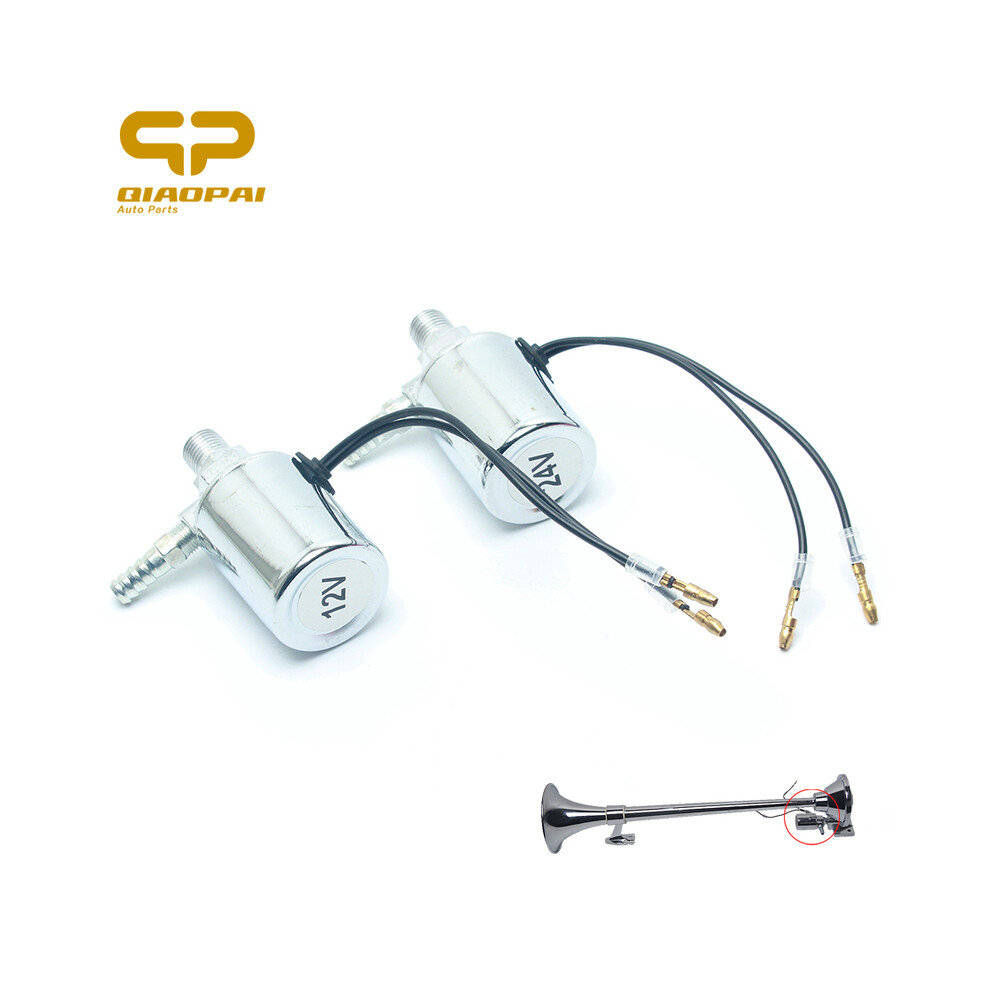 1pcs Universal  Air Horn Big Solenoid Valve 12v/24V 1/4 Inch Compressor-image-OPC-PDRVHDM-NEW