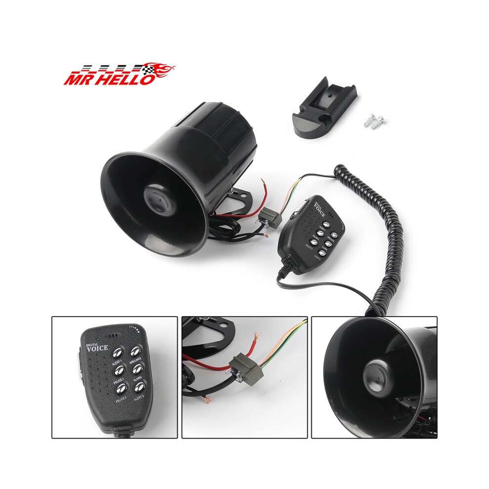 6 Sound 100W Tone Loud Horn Motorcycle Auto Car Vehicle Truck Speaker 9132346948140