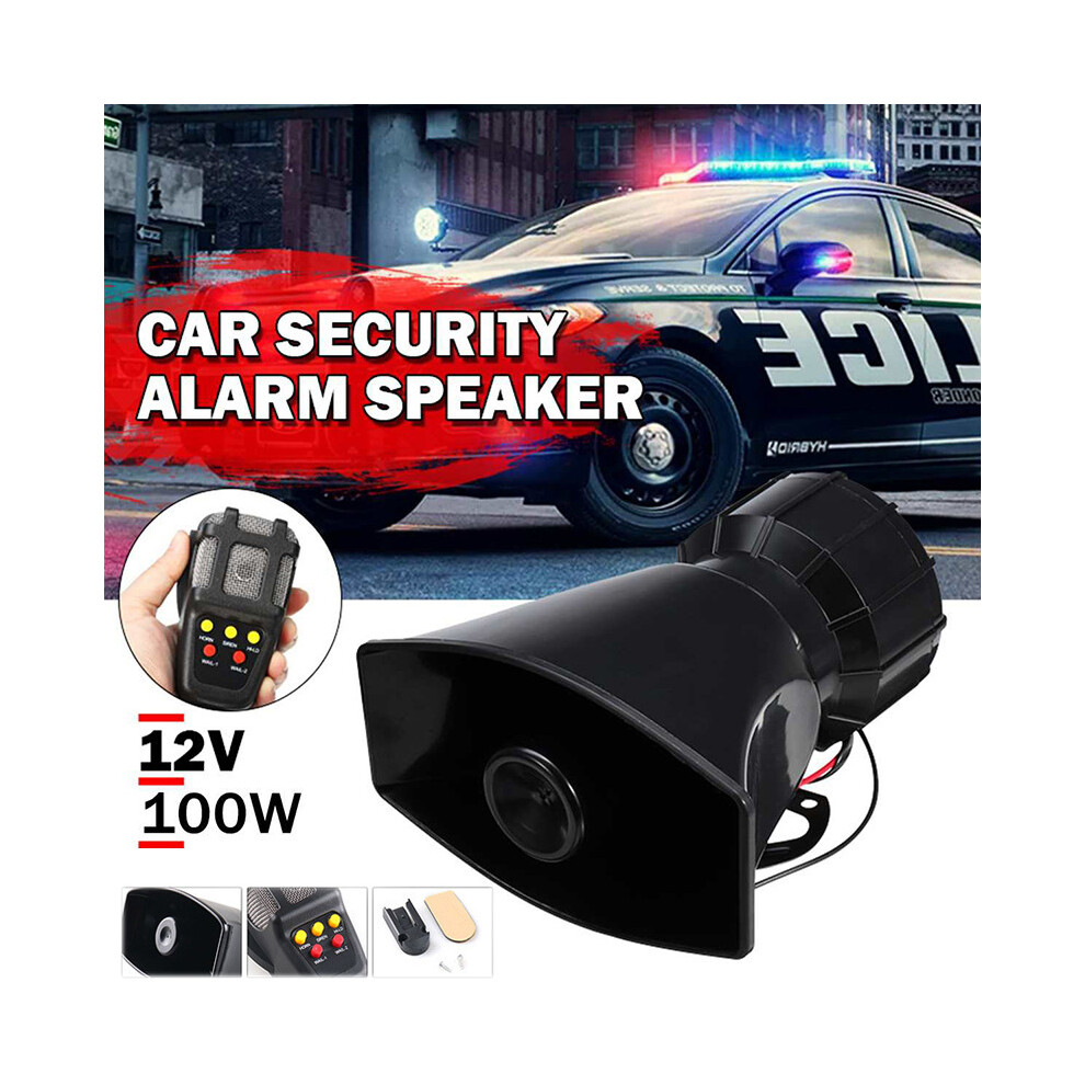 12V 7 Sounds 110Db Car Alarm Horn Tone Sound Electronic Siren Loud Car 9132346956046