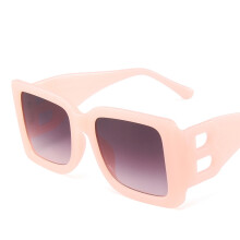 (Jelly Pink) Classic Black Luxury Brand Women's sunglasses Ladies Trendy Designer Square