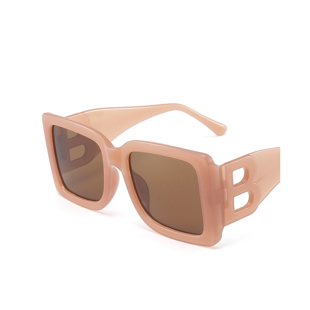 (Jelly Tea) Classic Black Luxury Brand Women's sunglasses Ladies Trendy Designer Square-image-OPC-PDRVJDM-NEW