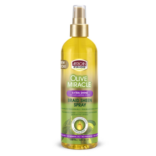 African Pride Braid Sheen Spray Extra Shine 355 ml